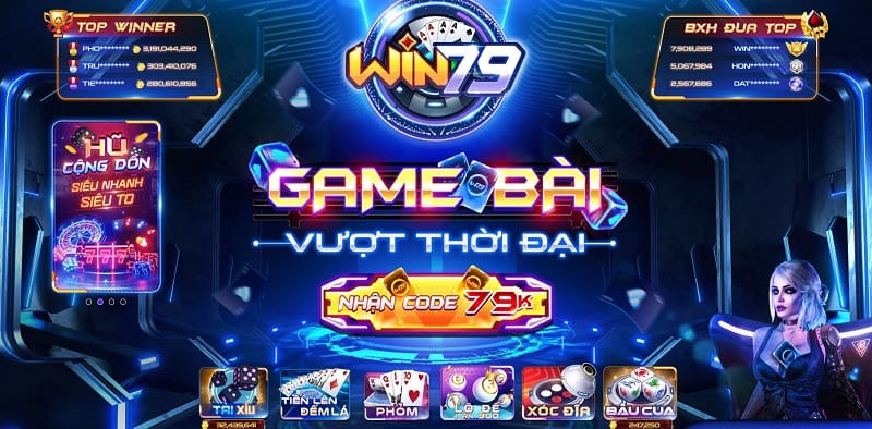 Trang chủ cổng game Win 79 uy tín chất lượng